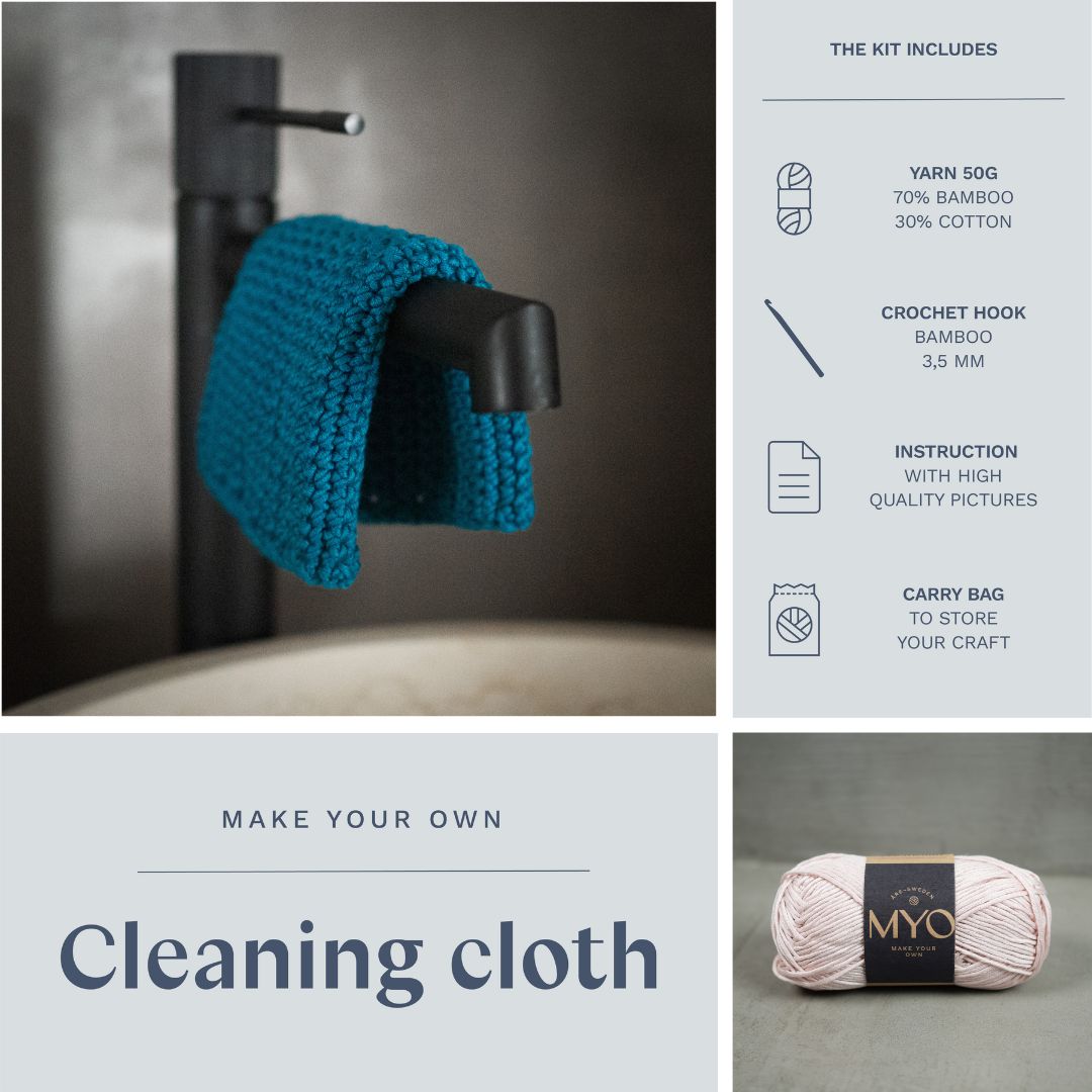 GIFT BOX: Crocheted cleaning cloth