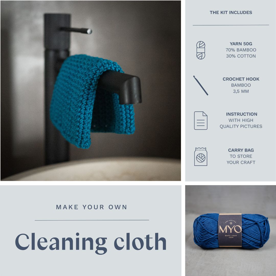 GIFT BOX: Crocheted cleaning cloth
