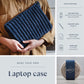 GIFT BOX: Crocheted laptop case