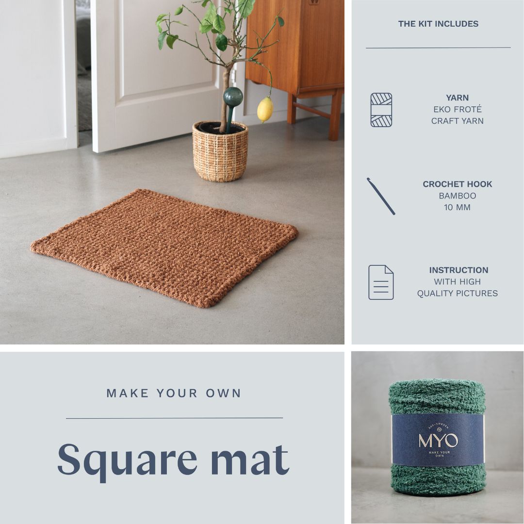 DIY kit: Crocheted bathroom mat