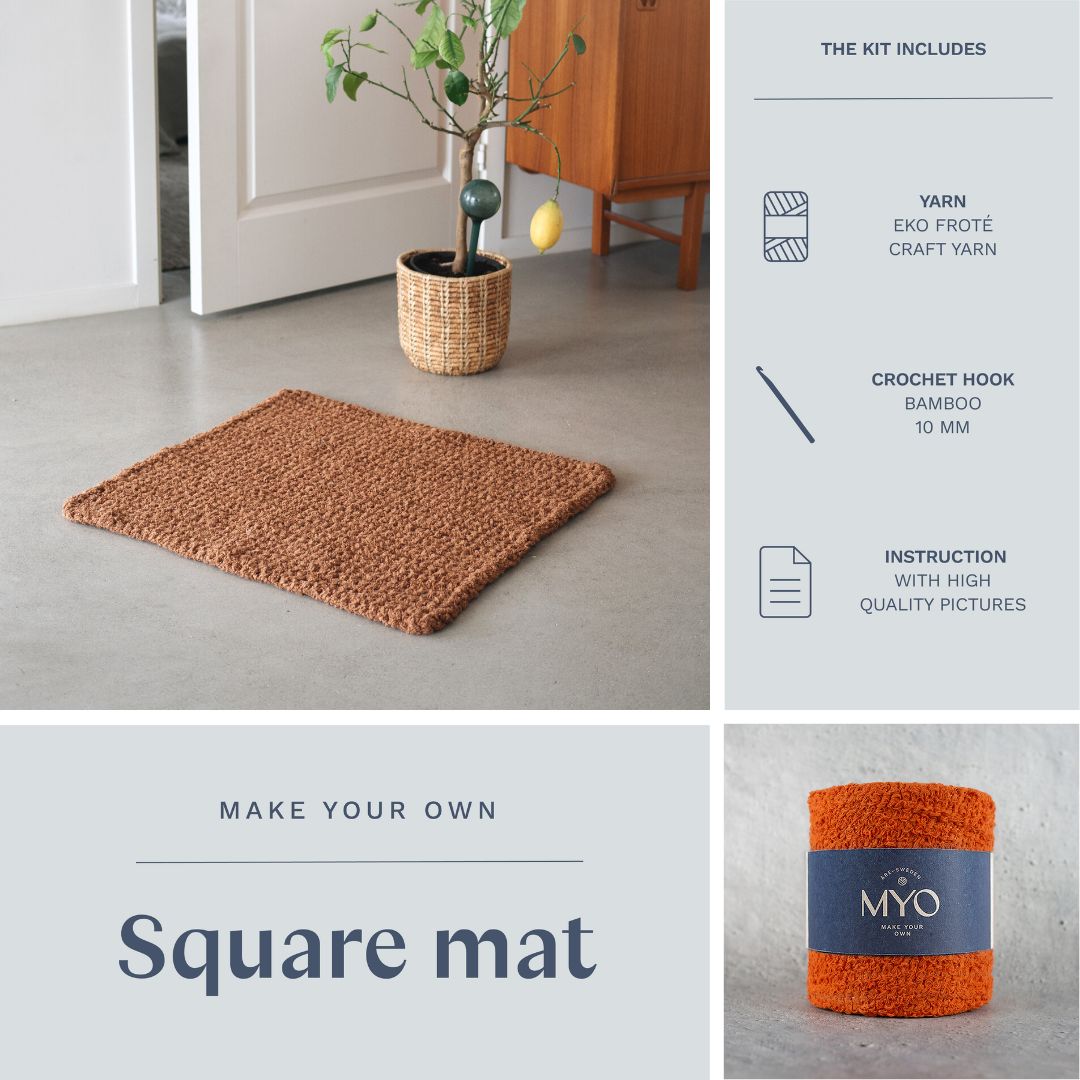 DIY kit: Crocheted bathroom mat